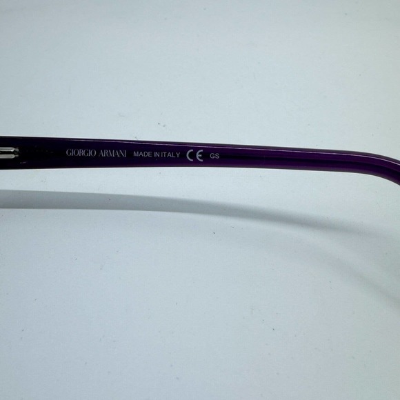 GIORGIO ARMANI GA814 R3Y Eyeglasses Frame Italy 52-15-135 Purple/Brown H9781 - Picture 6 of 7